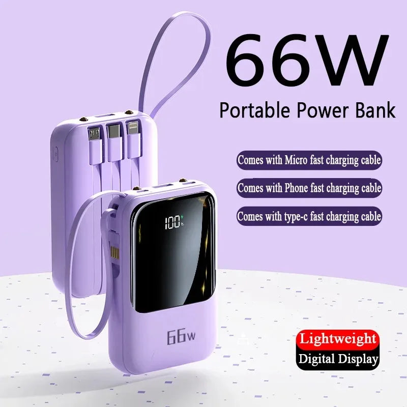 Good quality Wireless Power Bank PD20W for iWatch S1-S9 with built-in cable, 10000mAh portable battery source for Smartphones, Apple iPhone, Samsung, iOS & Android Huawei, Xiaomi,