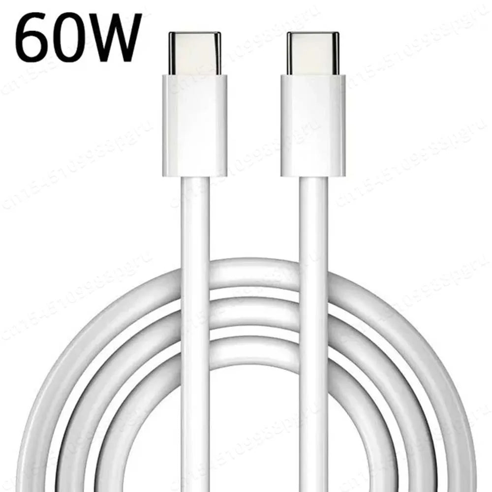 Premium USB-C Cable for Smartphones, Apple iPhone, Samsung, iOS & Android, PD 60W Fast Charging, iOS, Android, Huawei, Xiaomi, Samsung, Type-C Braided Cable Accessory