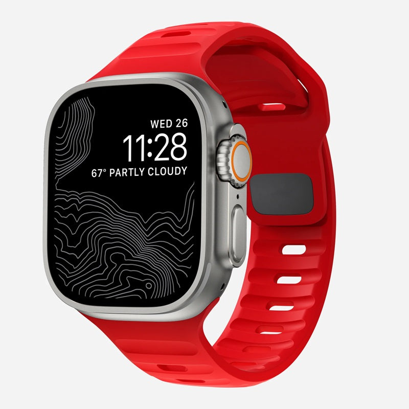 Premium Weiches Silikonarmband für Apple Watch 10/9/8/7/6/5/4/3/2/1 & Ultra 2/1, SE: 2024, 2023, 2022, 2021, 2020, 2019, 2018, 2017, 2016 | Elegant, Langlebig & Perfektes Sportarmband für jede Größe (49mm-38mm)