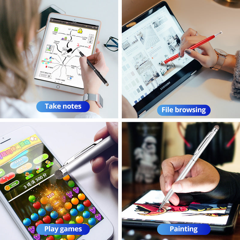 Premium Universal 2-in-1 Stift für iPad/Pro/Air/Mini: 10/9/8/7/6/5/4/3 Series: iOS & Android: Kapazitiver Touch-Pen für Zeichnungen auf iPad, Samsung, Xiaomi Tablets | Limitierte Auflage