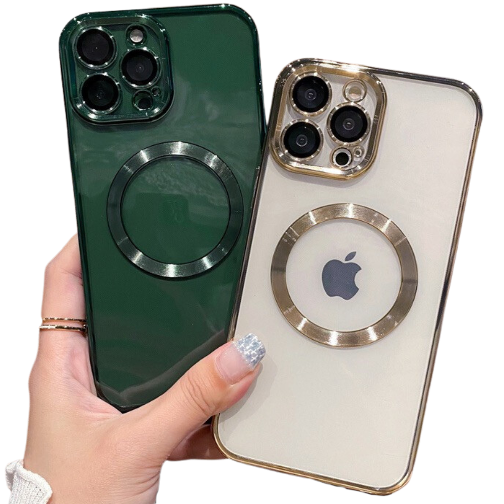 Magnetische Luxus Apple iPhone Hülle aus weichem Silikon 