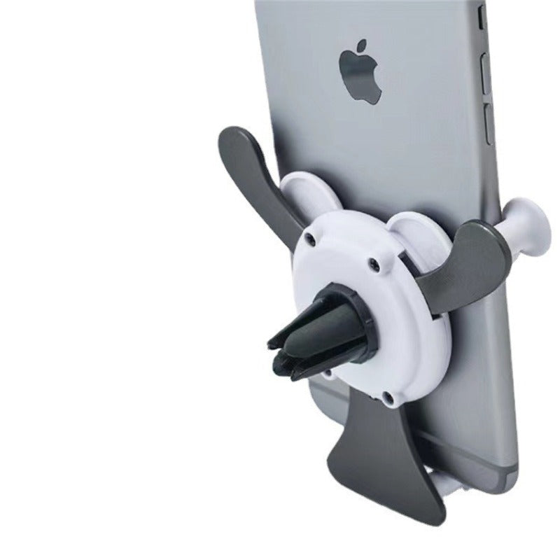 Hochwertiger Schwerkraft-Auto-Telefonhalter mit Lächeln-Gesicht-Design, Air-Vent-Clip, Handyhalterung für Apple iPhone Smartphones, Apple iPhone, Samsung, iOS & Android Android, Xiaomi, Samsung - Limited Edition