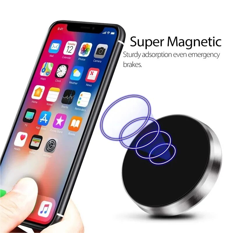 Professioneller Magnetischer Universal-Autotelefonhalter, Premium Armaturenbrett & Wandmagnet, Kompatibel mit Smartphones, Apple iPhone, Samsung, iOS & Android, Huawei & Android