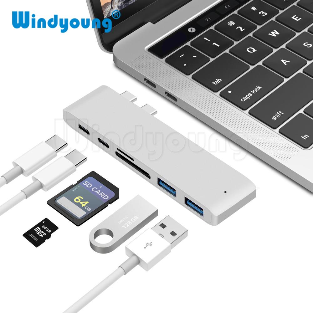 Premium USB-C Hub mit HDMI 4K Adapter & Thunderbolt 3: USB 3.1 Typ-C zu 3.0 Hub - Erweiterte Konnektivität für Macbook Air/Pro/M3/M2/M1: 16,14,13-inch | 2024/2023/2022/2020 Series  Chips