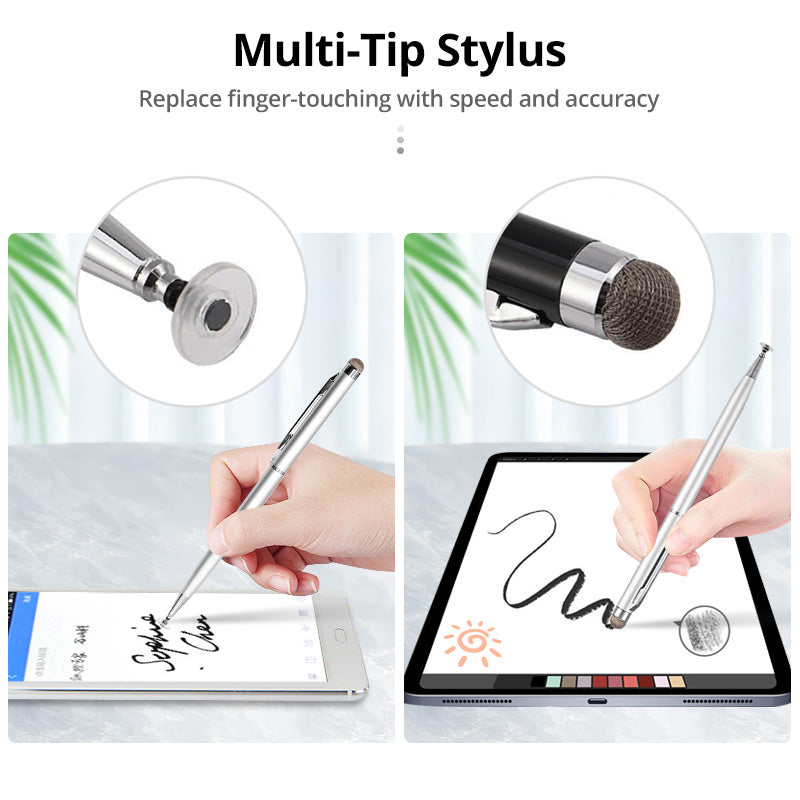 Premium Universal 2-in-1 Stift für iPad/Pro/Air/Mini: 10/9/8/7/6/5/4/3 Series: iOS & Android: Kapazitiver Touch-Pen für Zeichnungen auf iPad, Samsung, Xiaomi Tablets | Limitierte Auflage