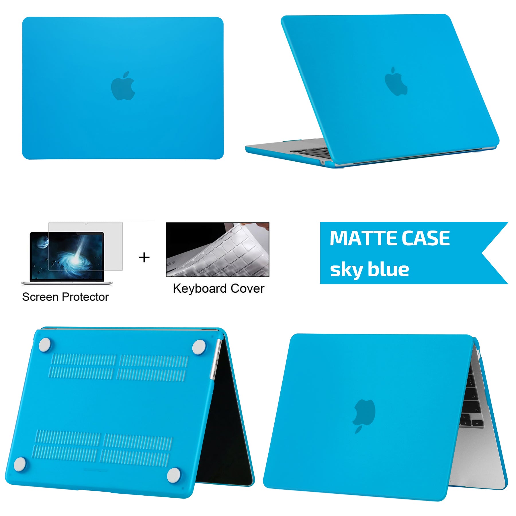 Hochwertige Ultra Dünne Hartschalen Case - Laptophülle für MacBook Air/Pro/M3/M2/M1: 16,14,13-inch | 2024/2023/2022/2020 Series – Premium Cover