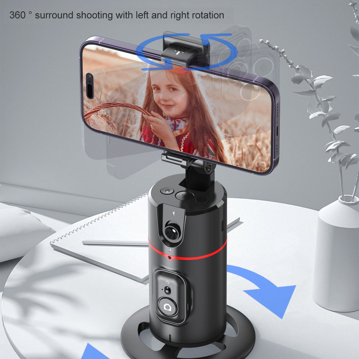 EvoGlide Premium | 360° Gimbal Stabilizer - Exklusives Videostabilisierungssystem Smartphones, Apple iPhone, Samsung, iOS & Android