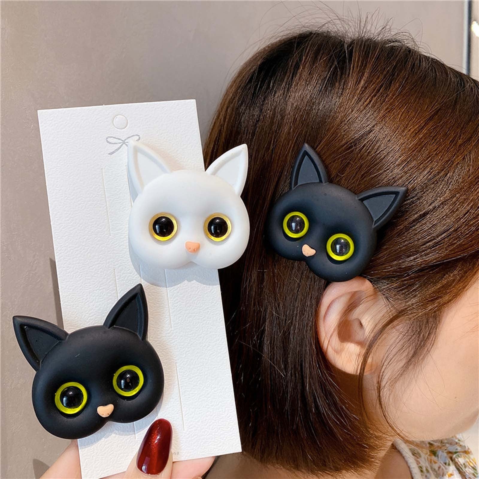 Luxury Air Sac Telefonhalter Griptok 3D Katze: Handy Finger-Ring & Stand Grip Tok Zubehör für Smartphones, Apple iPhone, Samsung, iOS & Android, Android & Samsung | Stylischer Telefon-Ring Halter