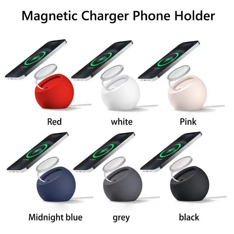 Magnetische 15W Induktions-USB-Ladegerät Schnellladestation | für Smartphones, Apple iPhone, Samsung, iOS & Android Apple Watch, AirPods | Wireless Fast Charging Dockingstation