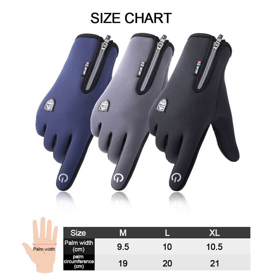 Premium Touchscreen-Warme Handschuhe: Outdoor, Radfahren, Motorrad, Sport, Fitness - Wasserdicht, Winddicht, Rutschfest - Winter Ski-Handschuhe Smartphone, Laptop, Tablet, PC, Apple iPhone, iPad, MacBook, iOS, Android, Samsung