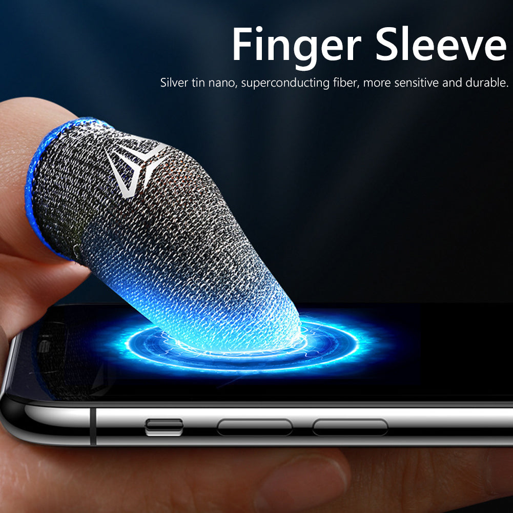 Premium Handy-Spiel Fingertip-Handschuhe für Gamer: Schweißfest, rutschfest, Touchscreen-Fingerhülsen, atmungsaktiv | Für Smartphone, Laptop, Tablet, PC, Apple iPhone, iPad, MacBook, iOS, Android, Samsung