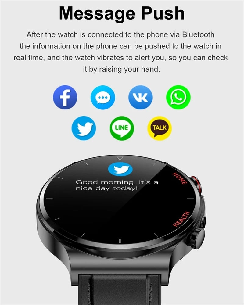 Premium Exklusive Smartwatch: Ideal für Sport, Business & Lifestyle | EKG, AMOLED HD, Bluetooth, GPS, Herzfrequenz | Limitierte Edition