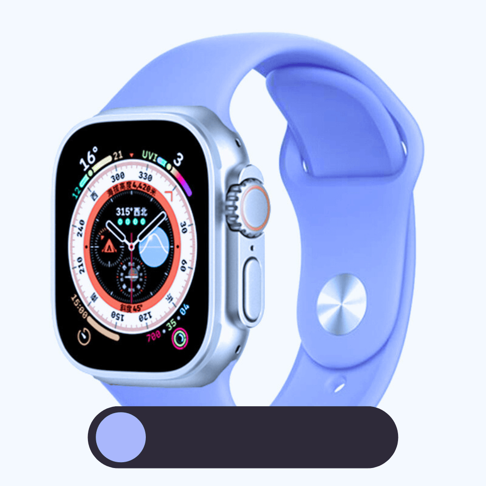 Hochwertiges Silikon-Loop-Band für die Apple Watch | Gummisport-Armband | Kompatibel mit der iWatch-Serie - Phone Heaven Zone