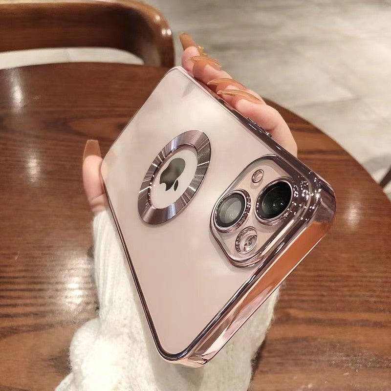 Luxus Überzogenes Stoßfestes iPhone Hülle MagSafe | Kristallklares Glas, Verbesserter Kamera-Schutz & Silikon Abdeckung
