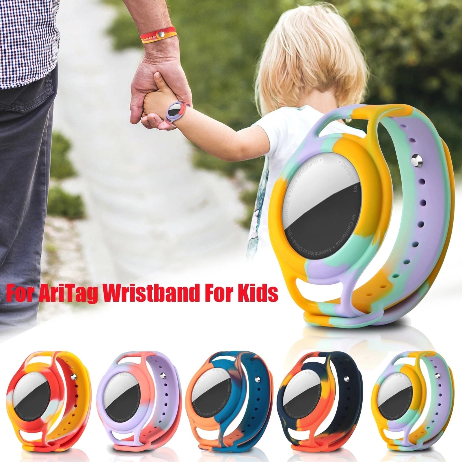 Kinder-Armband aus Silikon für Apple AirTags Premium™ - 14:29#Yellow - 0 - Phone Heaven Zone